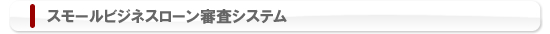 スモールビジネスローン審査システム